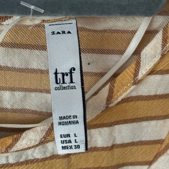 Zara TRF Collection Striped Yellow and White Sleeveless Top . Zara juniors - Picture 7 of 11